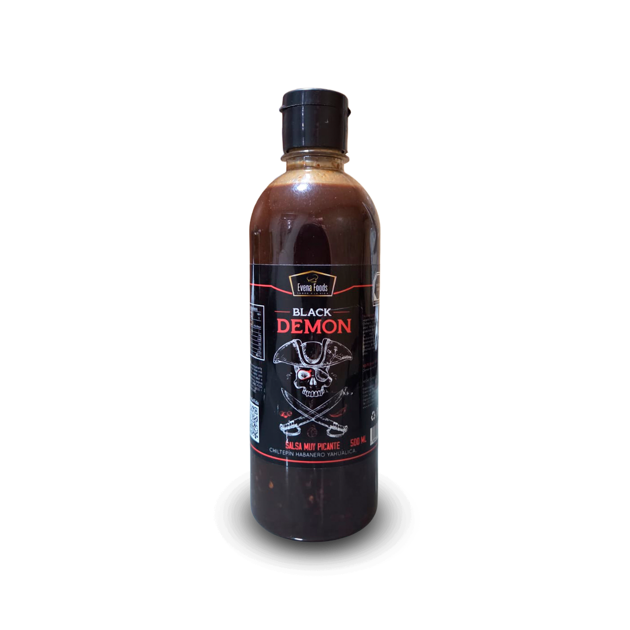 Salsa Picante Black Demon Evena Foods 500ml
