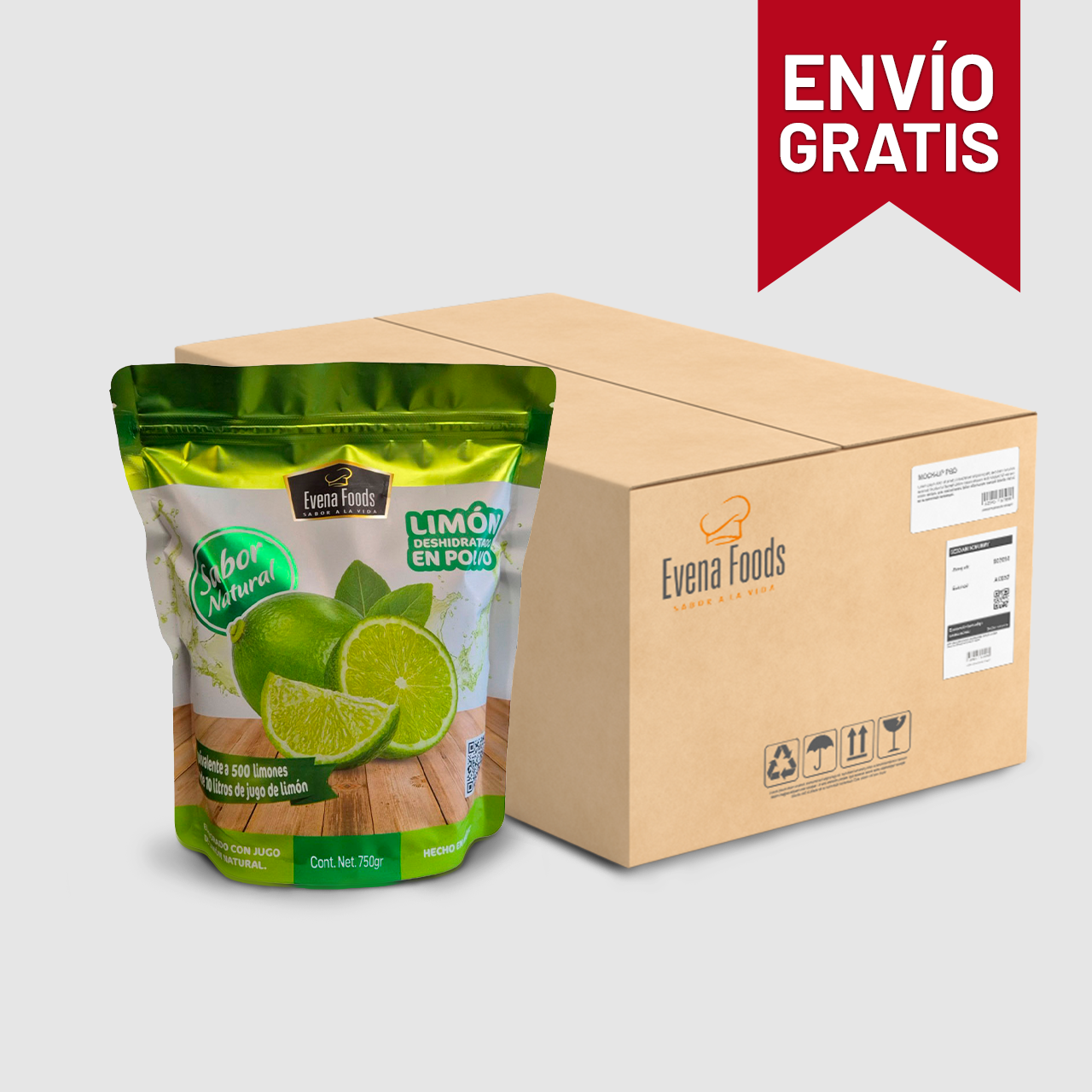 Limón deshidratado Evena Foods 750grs - Caja con 25